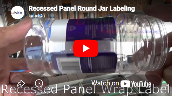 Recessed Panel Round Jar Labeling